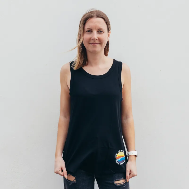 Zuma Jay Olive Singlet Black